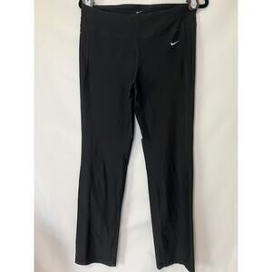 Nike DriFit Womens  M Med (8-10) Yoga Pants Black Gym Athletic Leggings